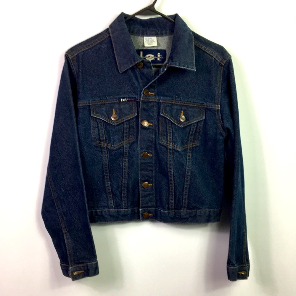 L e‎ I womens Jean Jacket Blue Denim Size M excellent condition